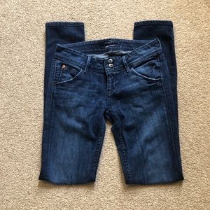 Hudson Dark Wash Skinny Ankle Jeans